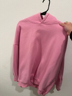 Amazon Women's Pink Pullover Hoodie Sweater